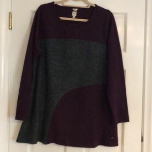 Colorblock Tunic Light Weight Sweater